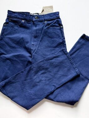 Everlane The Way High Blue Straight Leg Jeans High Rise Women Size 27 Tall